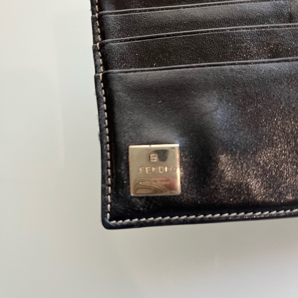 FENDI MEN’S NAVY MICRO ZUCCA BIFOLD WALLET - Picture 10 of 16